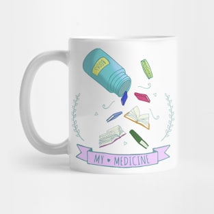 books are my medicine Mug